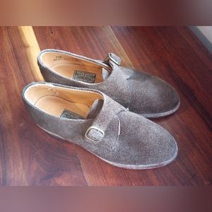 Ralph Lauren Vtg Leather Buckle Loafer Suede